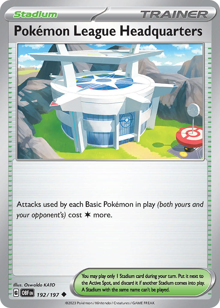 Obsidian Flames Pokémon League Headquarters #192/197
